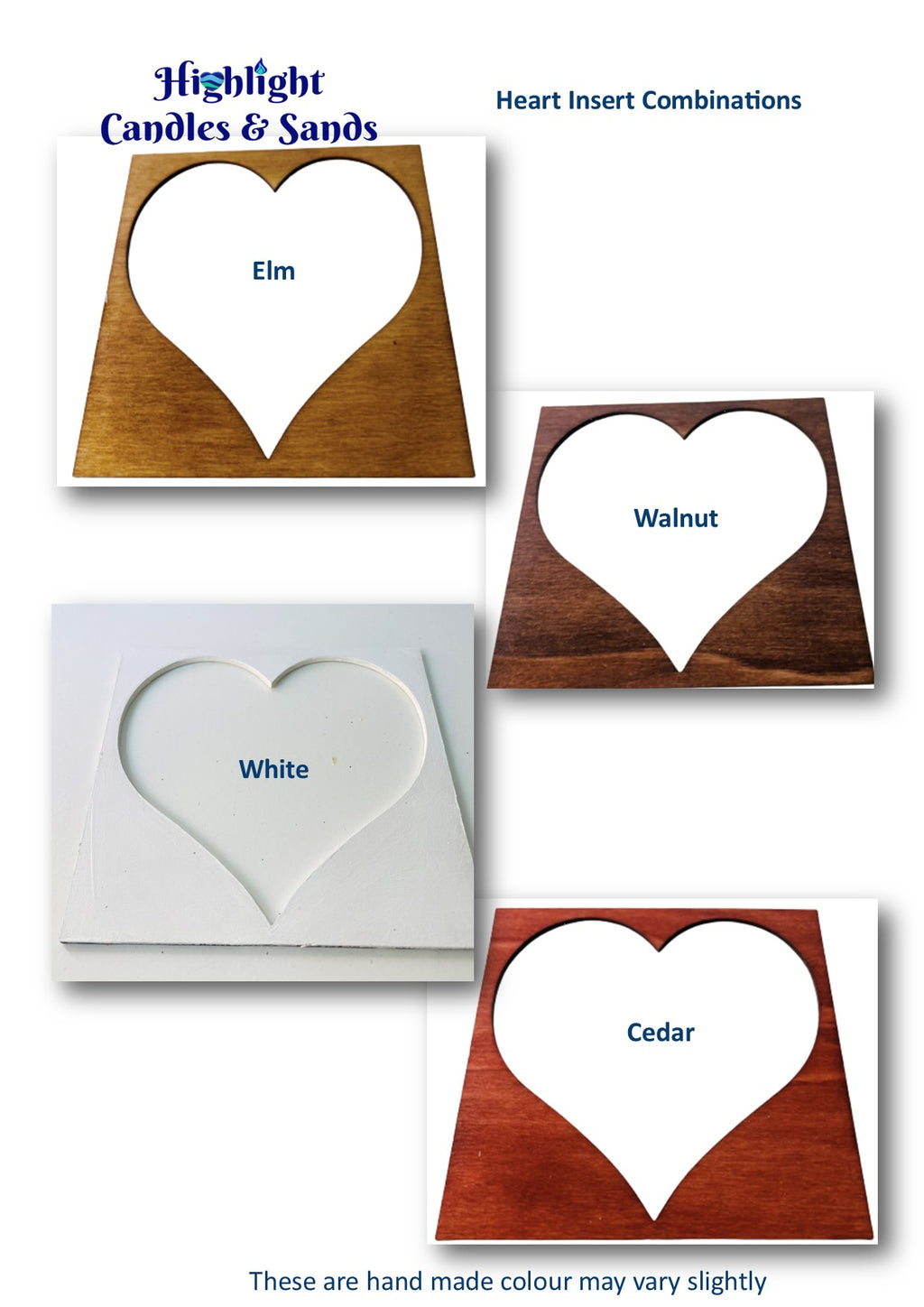 Hearts For Ever Wedding Sand Unity 5 Piece Set Personalized