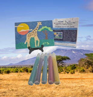 Sand Art Picture Project Set -African Animals