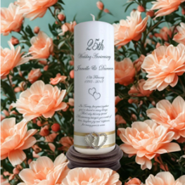 Anniversary Personalized Candle Elegance