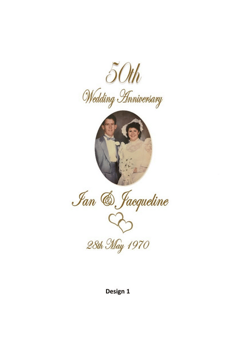 Anniversary Personalized Candle Classic