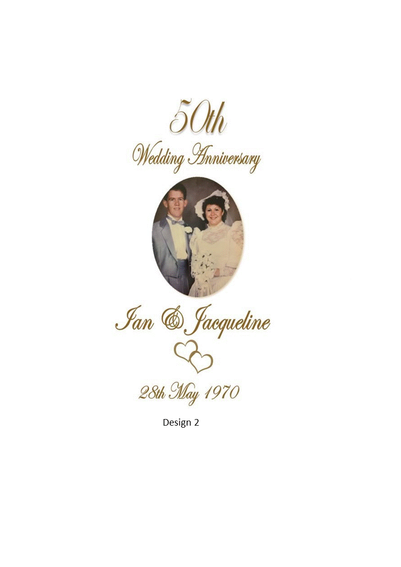 Anniversary Personalized Candle Double Classic