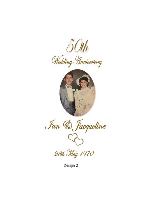 Anniversary Personalized Candle Double Classic