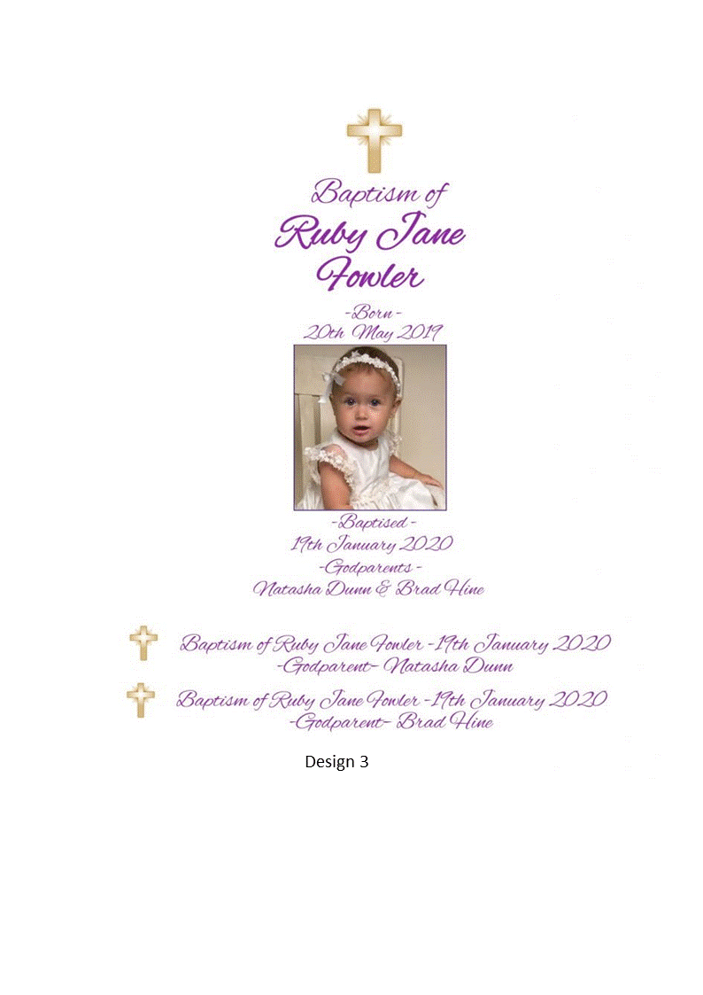 Baptism Personalized Candle Unity Set  Elegance