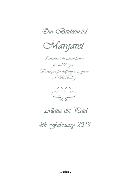 Bridesmaid Personalized Candle Elegance