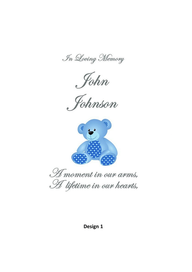 Child Memorial Personalized Candle Classic