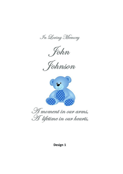 Child Memorial Personalized Candle Classic