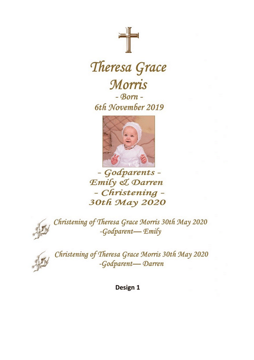Christening Personalized Candle Unity Set Classic