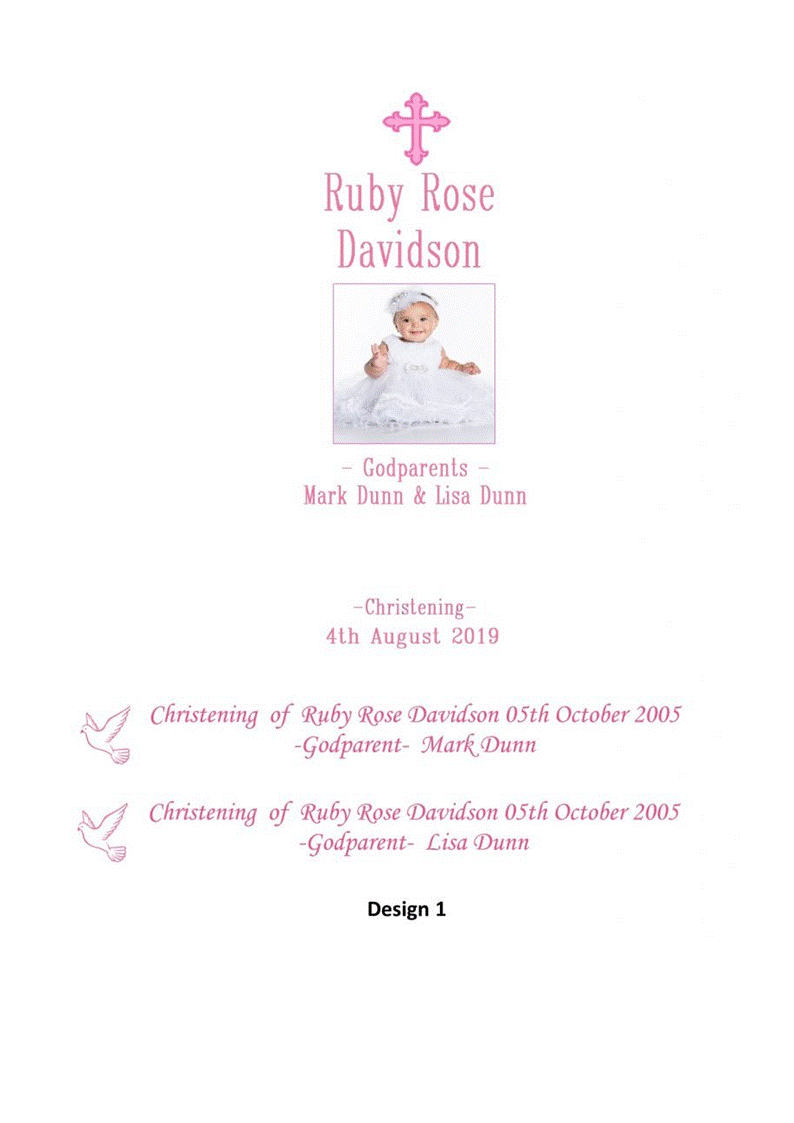 Christening Personalized Candle Unity Set Ornate