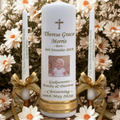 Christening Personalized Candle Unity Set Double Classic