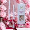 Christening Personalized Candle Unity Set Elegance