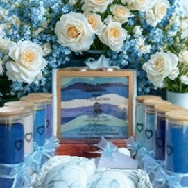 Courtyard Naming Day Sand Unity Ceremony 9 Piece Set Personalized