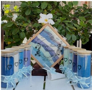 Diamond Naming Day Sand Unity Ceremony 9 Piece Set Personalized