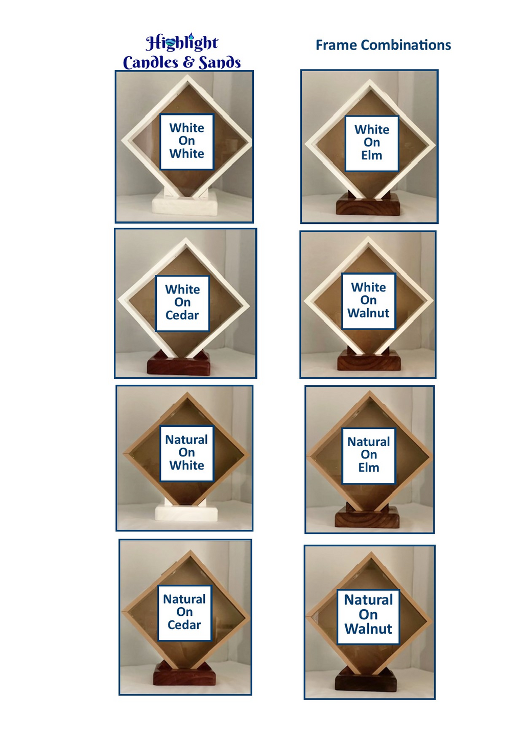 Diamond Naming Day Sand Unity Ceremony 9 Piece Set Personalized