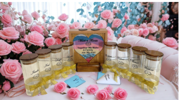 Eternity Wedding Sand Unity Ceremony 9 Piece Set Personalized