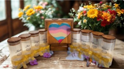 Eternity Sand Ceremony 9 piece Set Non-Personalized