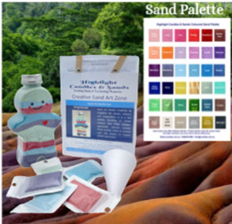 Sand Art Bottle Set Gingerbread - Extra Large