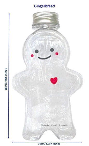 Sand Art Bottle Set Gingerbread - Extra Large