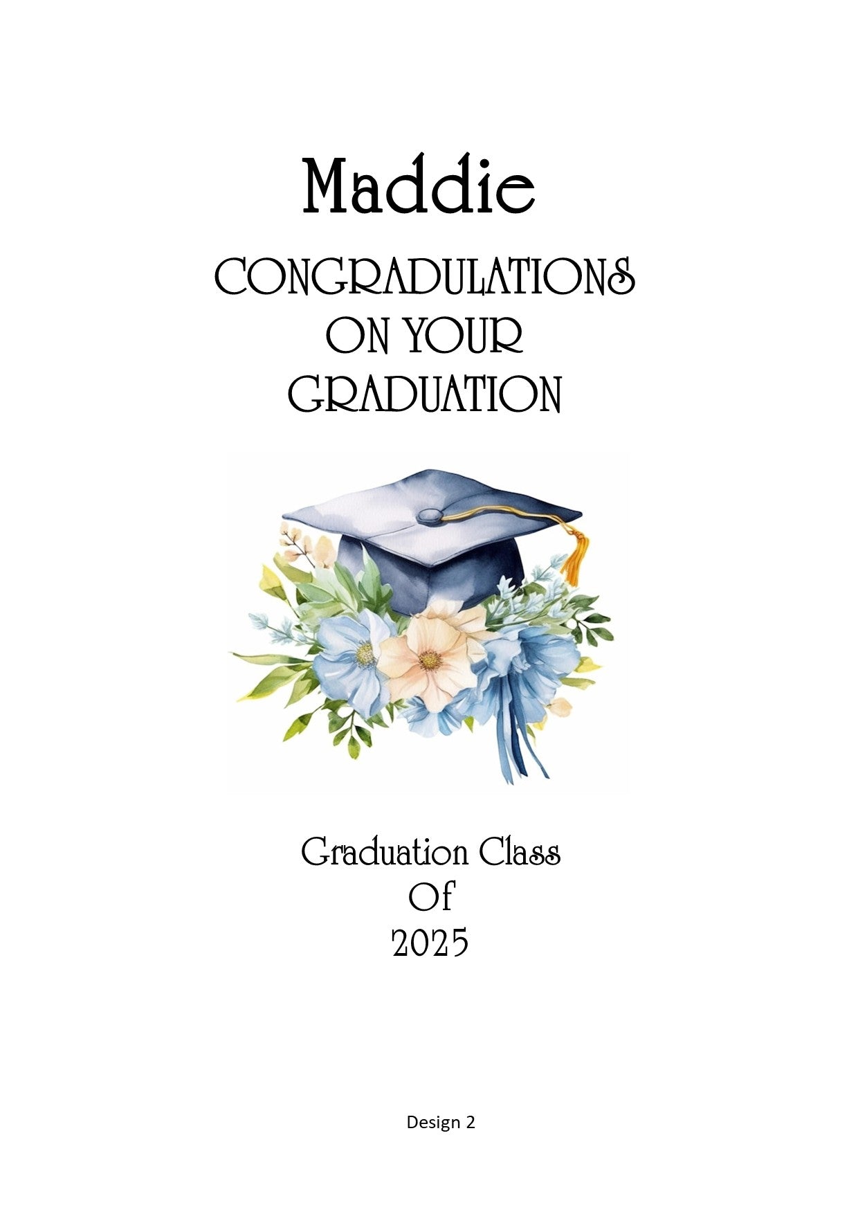 Graduation Personalized Candle Elegance
