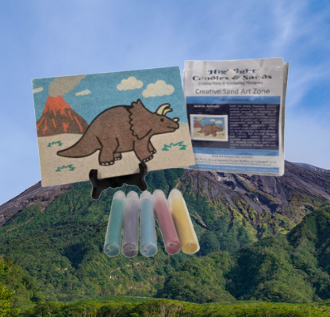 Sand Art Picture Project Set -Jurassic Animals