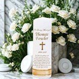 Memorial Personalized Candle Double Classic