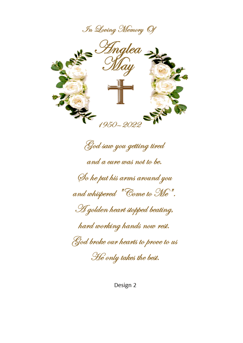Memorial Personalized Candle Classic