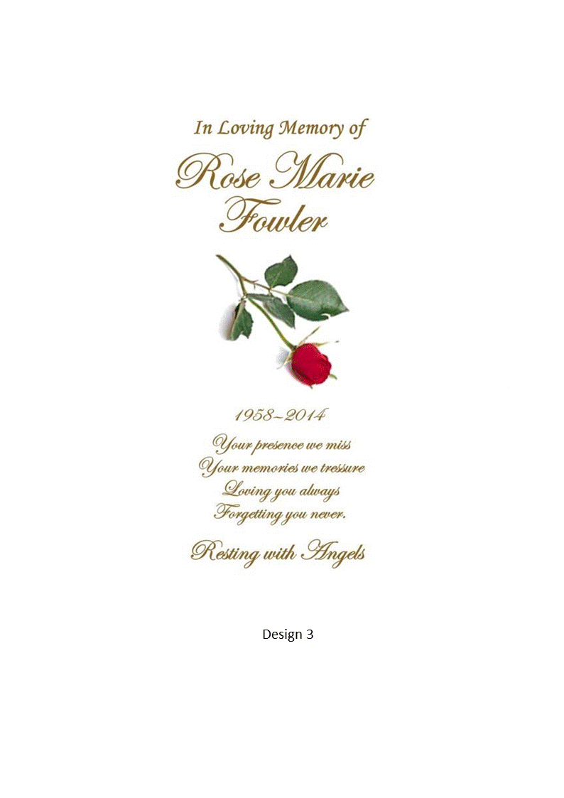 Memorial Personalized Candle Double Classic