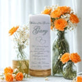 Mother of the Groom Personalized Candle Double Classic