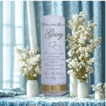 Mother of the Groom Personalized Candle Romance