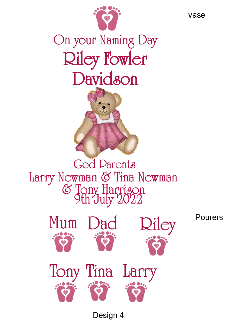 Naming Day Sonata Sand Unity 7 Piece Set Personalized
