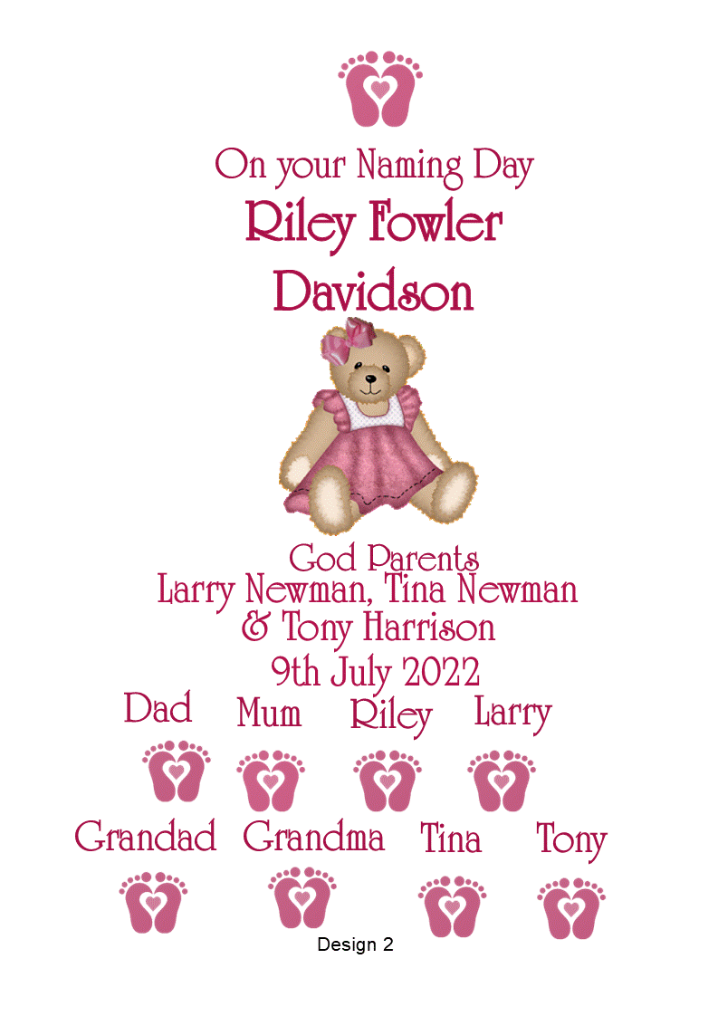 Courtyard Naming Day Sand Unity Ceremony 9 Piece Set Personalized