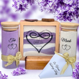 Dreams Wedding Sand Unity Ceremony 3 Piece Set Personalized