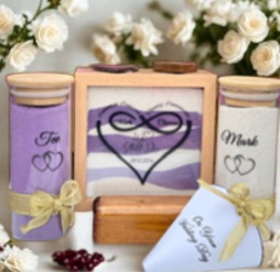 Dreams Wedding Sand Unity Ceremony 3 Piece Set Personalized