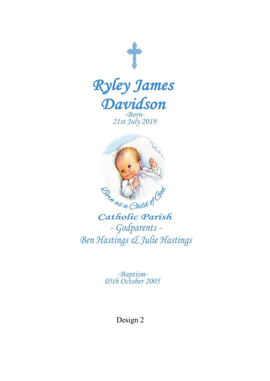 Baptism Personalized Unity Candle Ornate