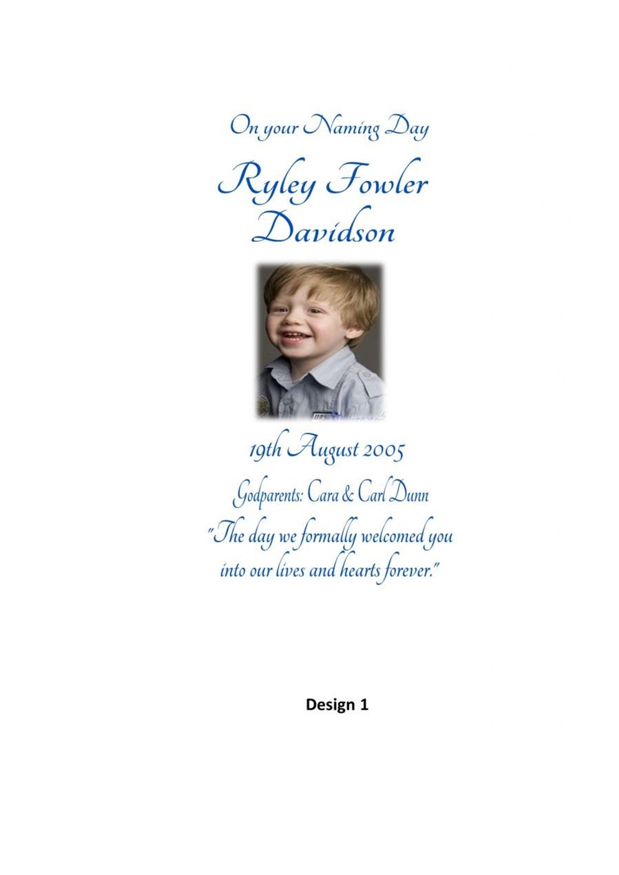 Naming Day  Personalized Candle Elegance