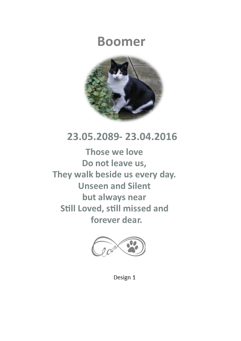 Pet Memorial Personalized Candle Double Classic