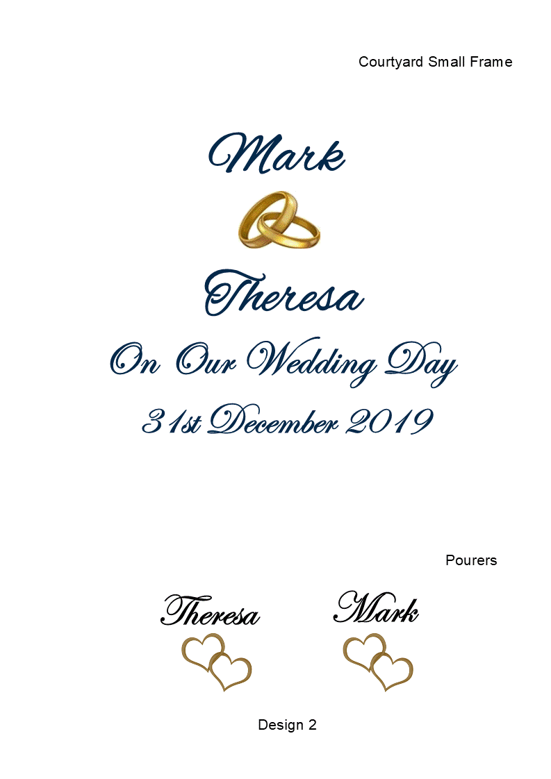 Dreams Renewal of Vows Sand Unity 3 Piece Set Personalized