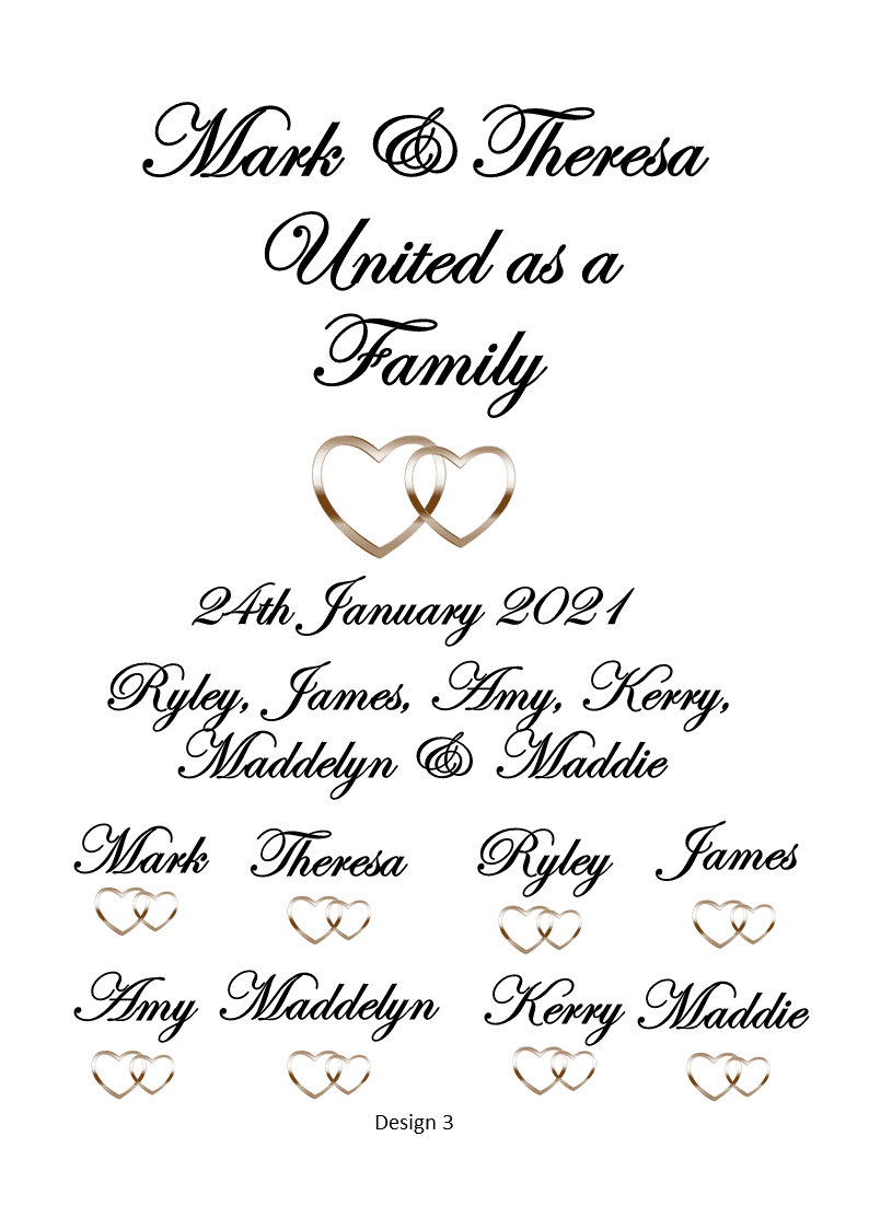 Courtyard Wedding Sand Unity 9 Piece Set Personalized