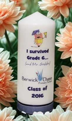 School Graduation Candle