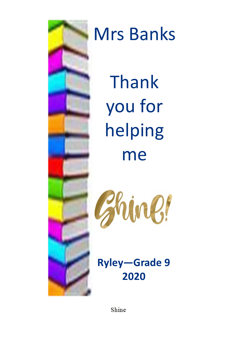 Teacher Personalized Candle Shine