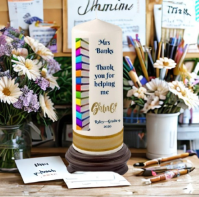 Teacher Personalized Candle Shine
