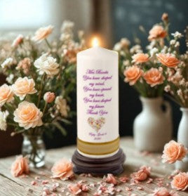 Teacher Personalized Candle Shape My Future
