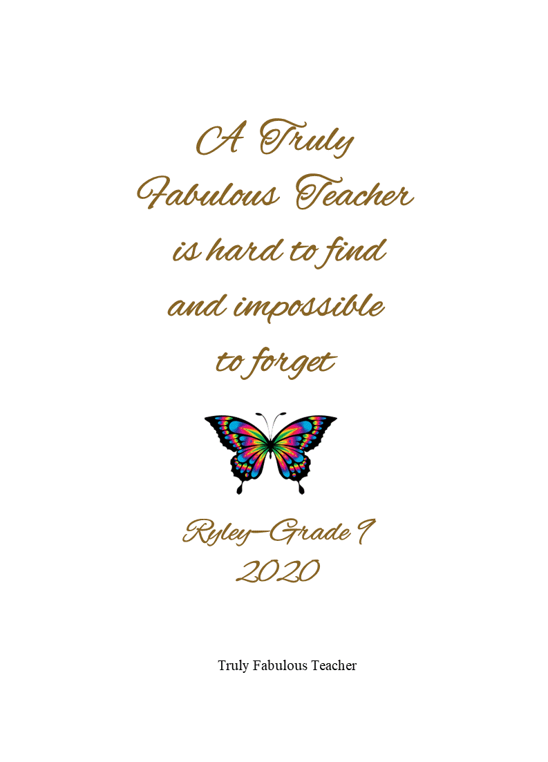 Teacher Personalized Candle Truly Fabulous