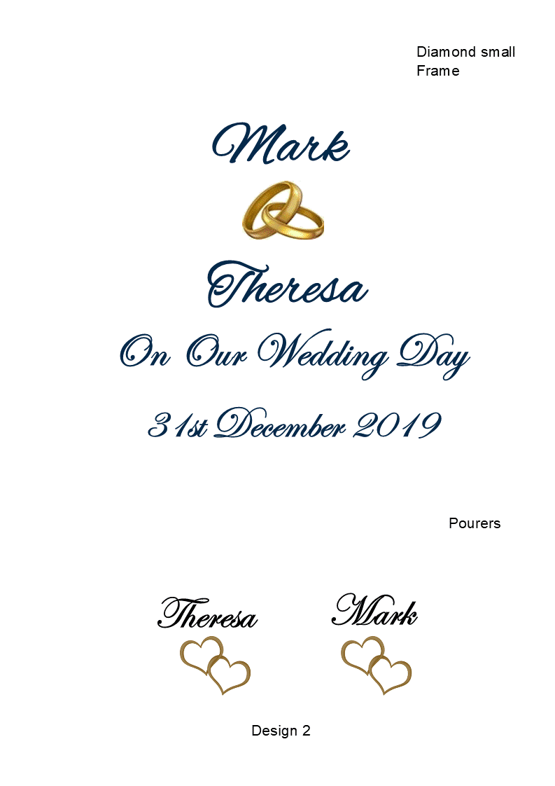Spirit Wedding Sand Unity Ceremony 3 Piece Set Personalized