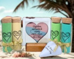 Hearts For Ever Wedding Sand Unity 5 Piece Set Personalized