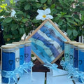 Diamond Wedding Sand Unity Ceremony 9 Piece Set Personalized