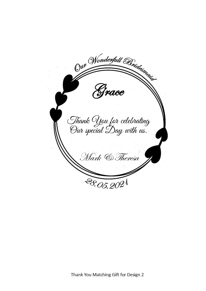 Spirit Wedding Sand Unity Ceremony 5 Piece Set Personalized