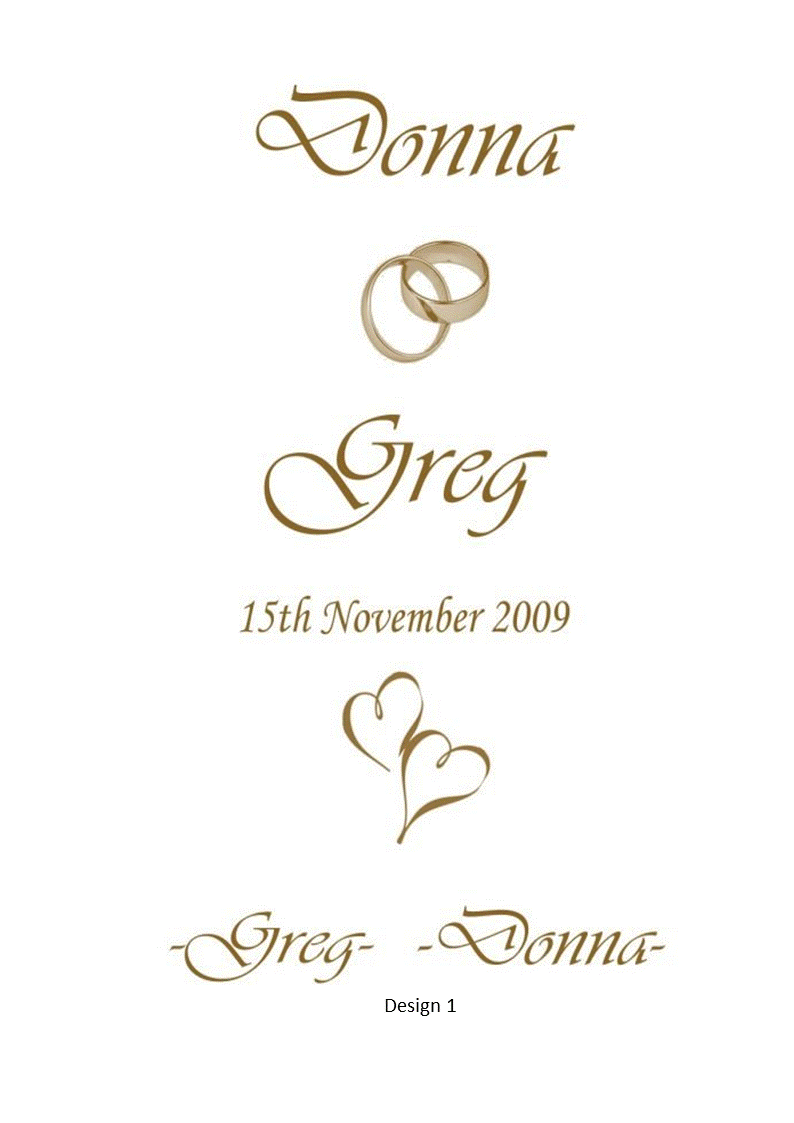 Wedding Personalized Ceremony Unity Candle Intimate Set Classic