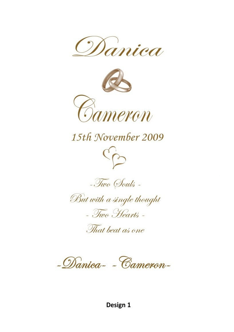 Wedding Personalized Ceremony Unity Candle Intimate Set Elegance
