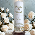 Wedding Personalized Single Ceremony Unity Candle Elegance