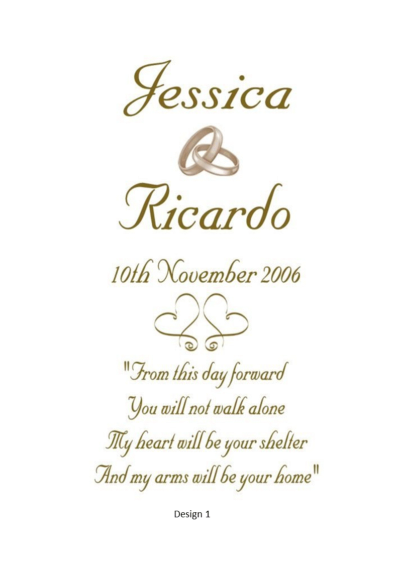 Wedding Personalized Single Ceremony Unity Candle Double Classic